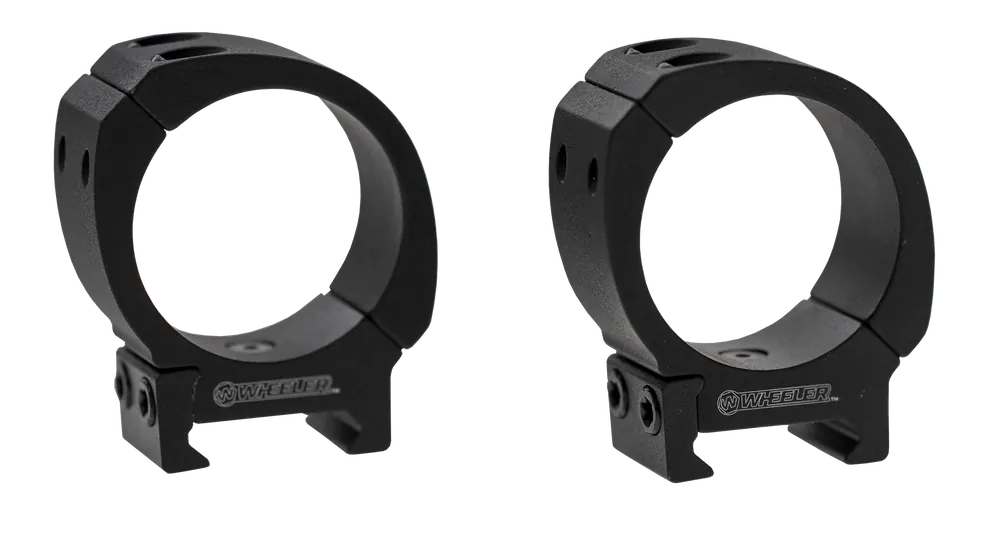 Wheeler 1133751 Black 30mm Medium Sporter Scope Rings