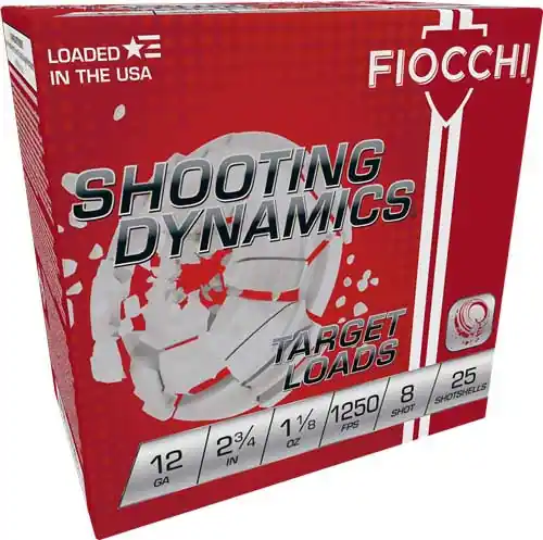 Fiocchi 12GA 2.75" #8 Shot 1250FPS 250 Round Case