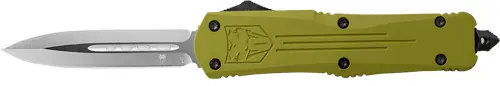 CobraTec Small FS3 OTF Dagger - Green 3" D2 Blade, OD Handle