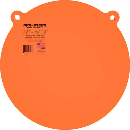 16" MIL41600 Steel Gong - 7/16" Thick Orange Roundar-Mor Steel
