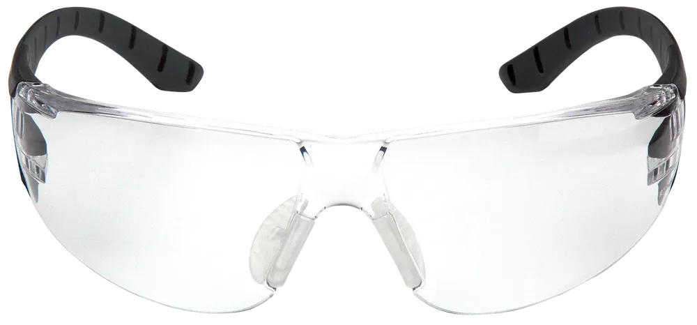 Pyramex Endeavor Anti-Fog Safety Glasses with Clear Lens and Black-Gray Frame