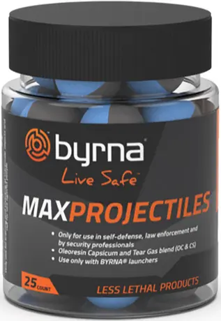 Byrna Max .68 Caliber Projectiles - 25 Count Tub