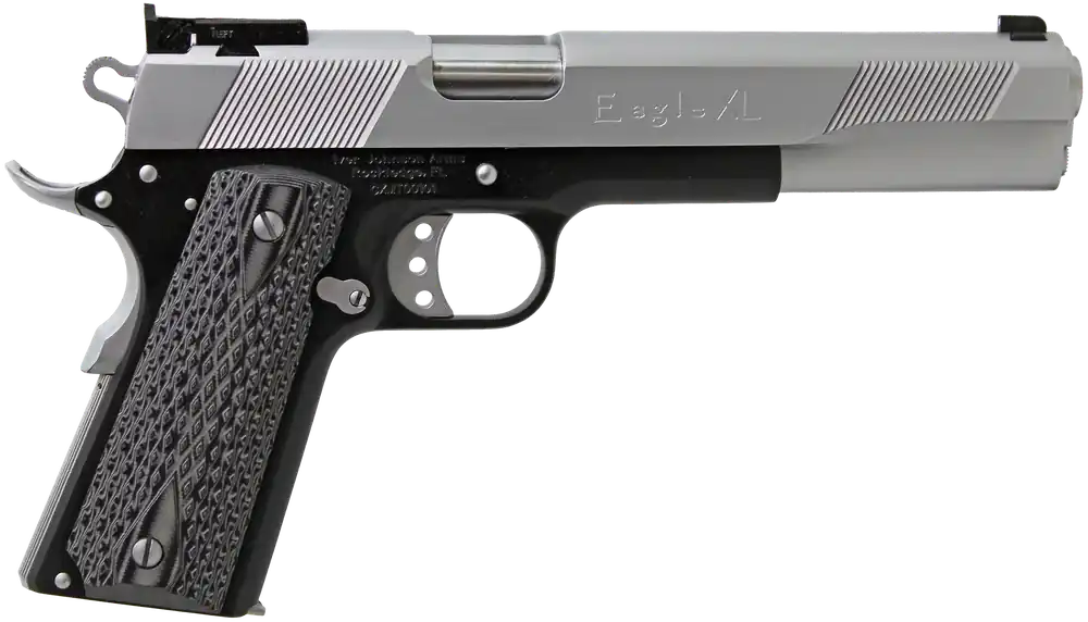 Iver Johnson Eagle XL 45 ACP Pistol - 6" Barrel, Hard Chrome Slide, Matte Black Frame, G10 Grip