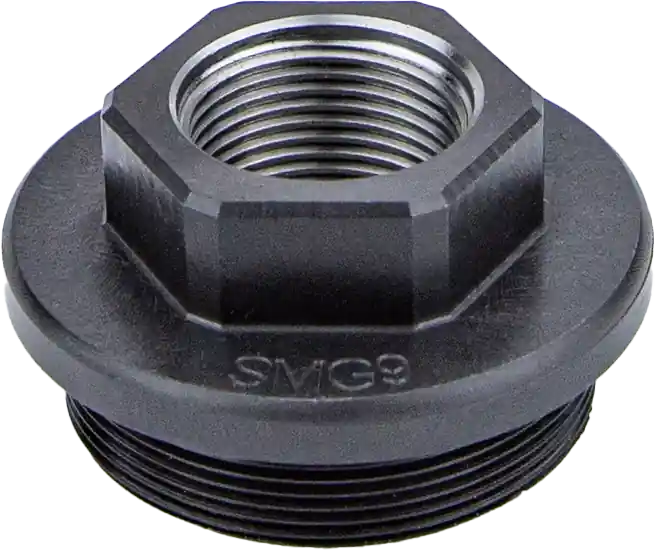 Kgm Suppressors SMG9 Direct Thread Adapter - Black Nitride Steel 1/2"x36 Threads