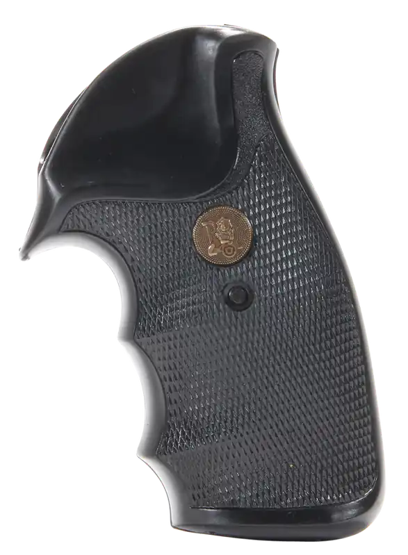 Pachmayr Gripper Grip for Charter Arms - Checkered Black Rubber with Finger Grooves