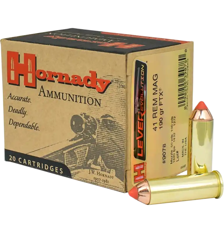 Hornady LEVERevolution .41 Rem Mag 190gr FTX Ammo - 20 Rounds