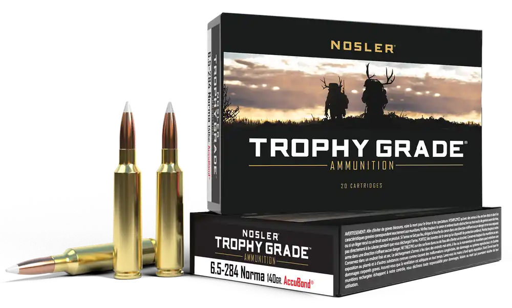 Nosler Trophy Grade 6.5x284 Norma 140gr AccuBond Ammo 20/Box
