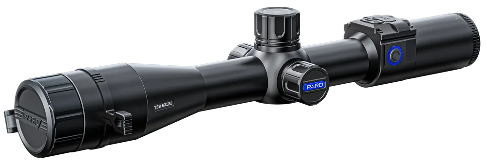 PARD TS3435LRF Thermal Rifle Scope with Laser Rangefinder, 3.7x35mm, Multi Reticle, 384x288 Resolution