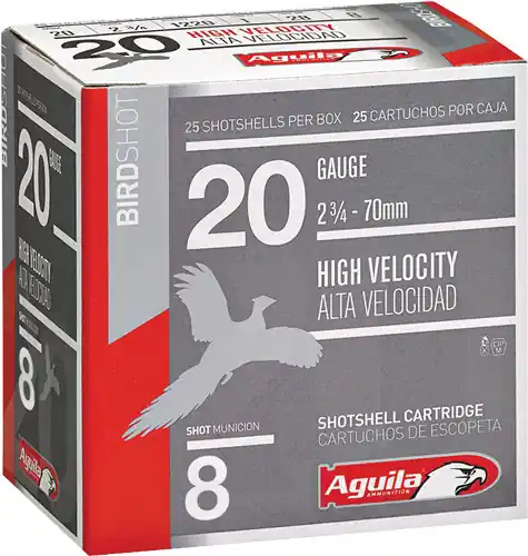 Aguila 20GA 2.75" Shotshell 1oz #8 250rd Case