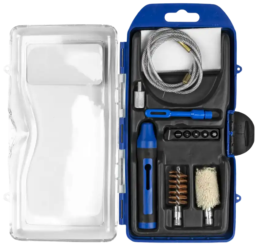 DAC GunMaster 20 Gauge Shotgun Cleaning Kit - 14 Pieces, Black/Blue