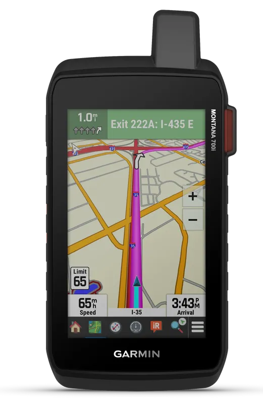 Garmin Montana 700i GPS Navigator with Rechargeable Battery and Bluetooth/ANT+