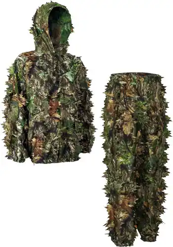 OBSESSION NWTF 2/3XL Pants and Titan Leafy Suit in Mossy Oak