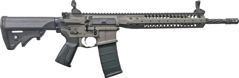 LWRC IC-SPR 5.56 NATO 16" Rifle, 30-Round, Grey with Black Stock
