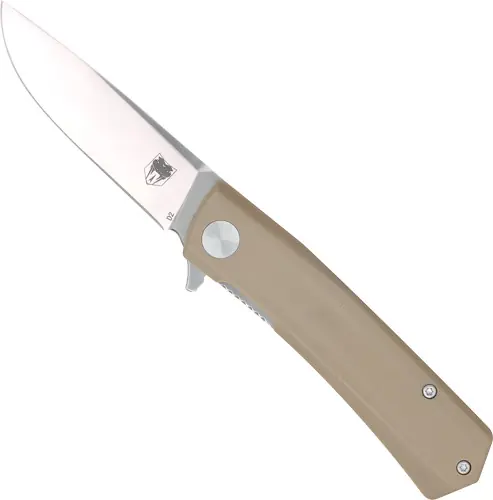 CobraTec Serpent Folder 3" with SS/TAN D2 Blade and G-10 Scales
