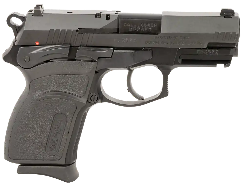 Bersa TPRC Compact .45 ACP Pistol with Black Steel Barrel and Aluminum Frame