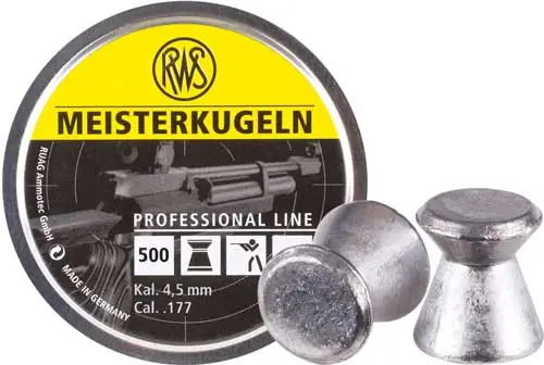 RWS Meisterkugeln Pro-Line .177 Caliber Pellets - 500 Pack