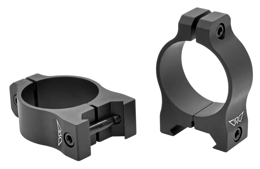 Warne V413M 30mm Low Scope Rings - Vapor Matte Black, 0 MOA