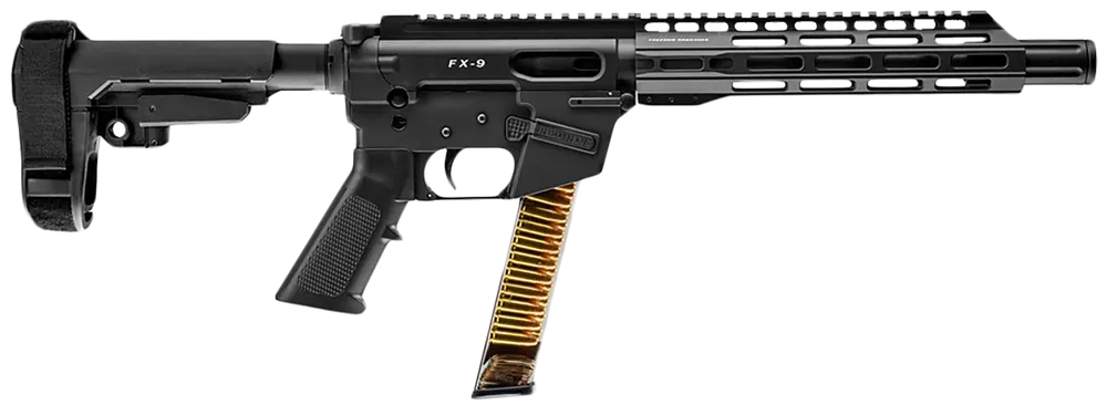 Freedom Ordnance FX9P10S FX-9 9mm Luger Pistol with 10" Barrel and SBA3 Brace