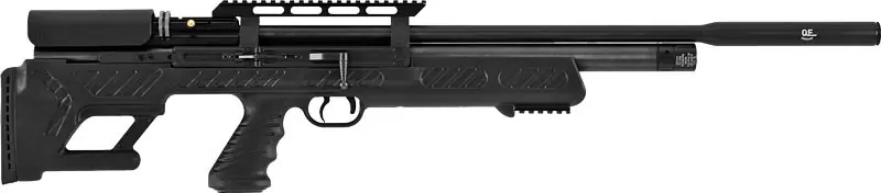 Hatsan BullBoss .25 PCP Air Rifle with 2 Magazines - Black/Synthetic Finish