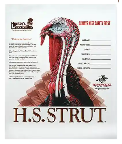 HS Strut Turkey Paper Hanging Shotgun Targets 11" x 11" Multi-Color 12 Pack