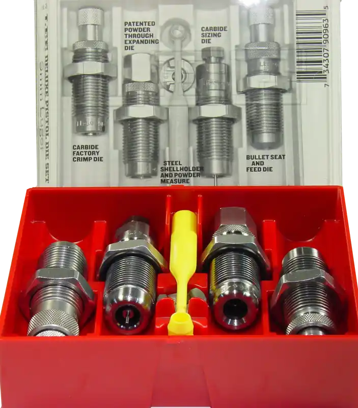 Lee Precision 90963 Deluxe 4-Die Set for 9mm Luger Ammunition Reloading