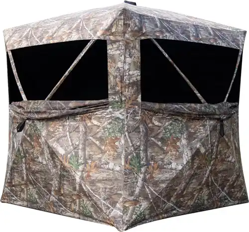 58"x58" Rhino Ground Blind RB140 for 3 People - 150D RT Edge Floor