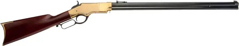 Cimarron Henry Civilian 44/40 Rifle with 24" Brass Frame and Blued Walnut Finish