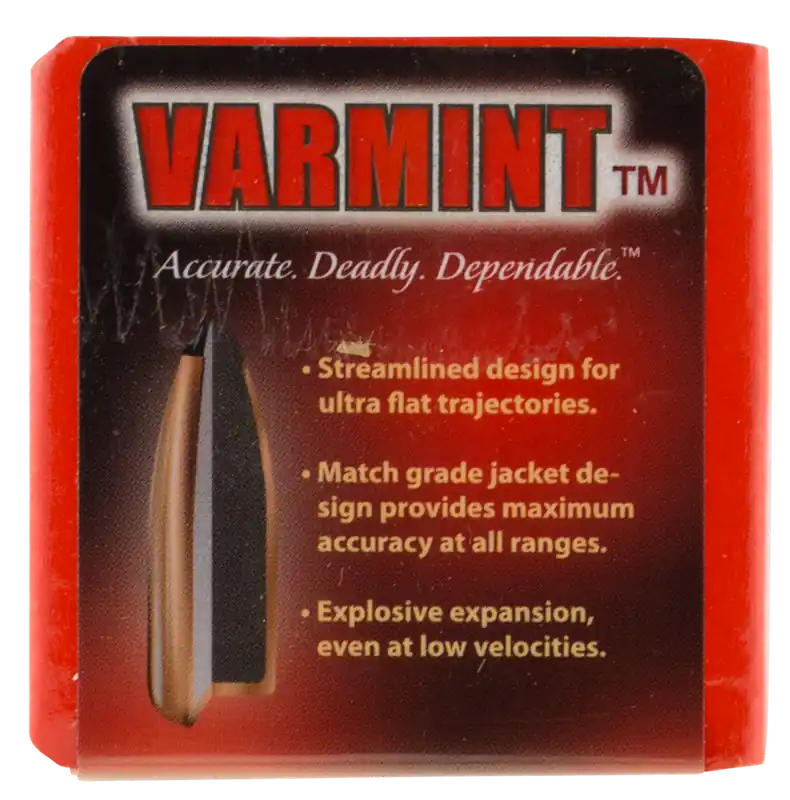 Hornady 2240 Varmint 22 Cal .224 50gr Spire Point SX - 100/Box, 40/Case