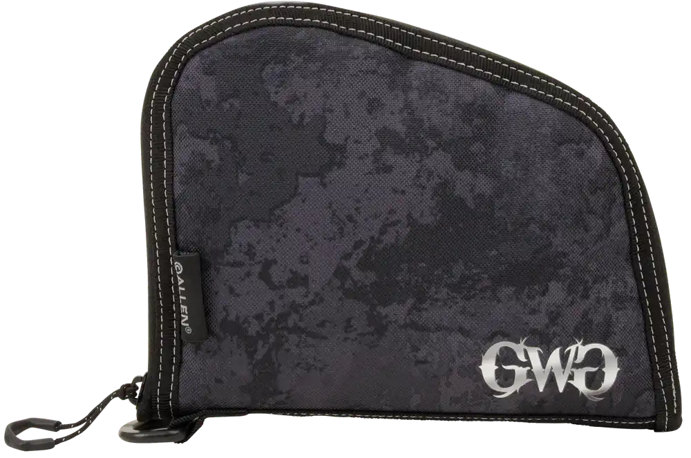 Girls With Guns 9078 Midnight Handgun Case 8" Black/Blackout Camo, Locking Zipper