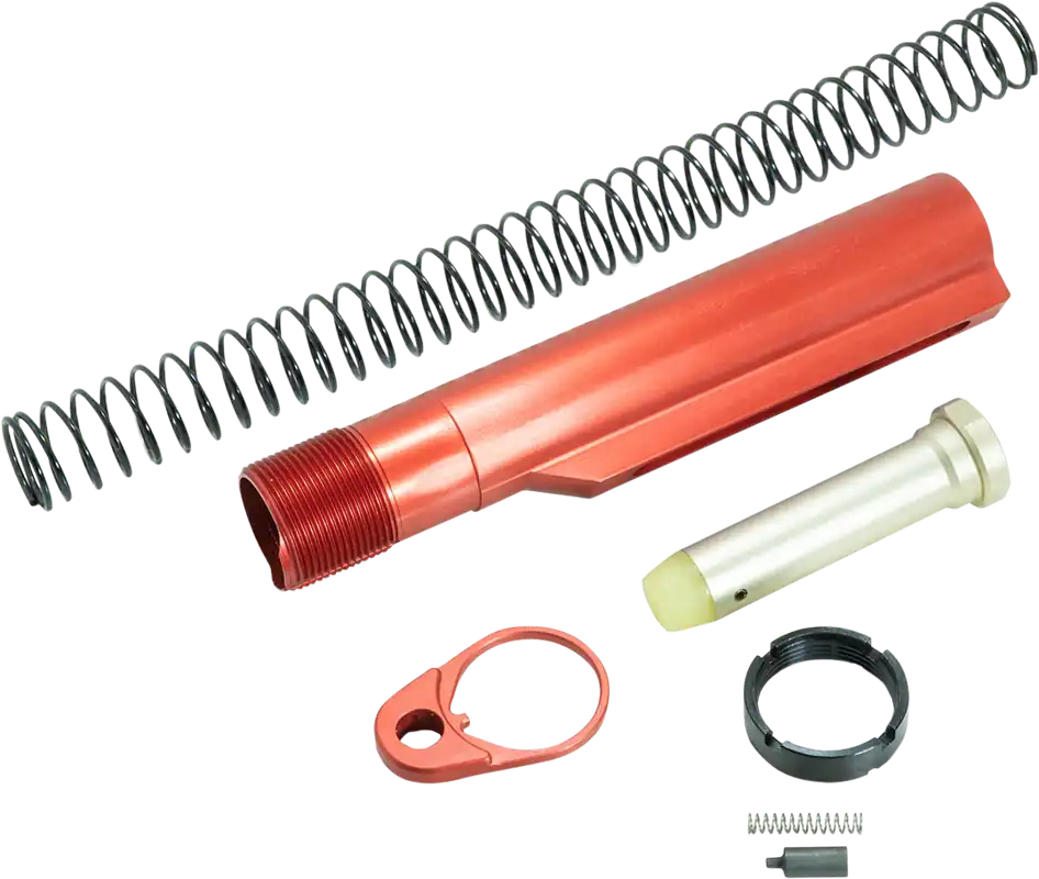 Timber Creek Outdoors AR-15 Red Anodized Buffer Tube Kit