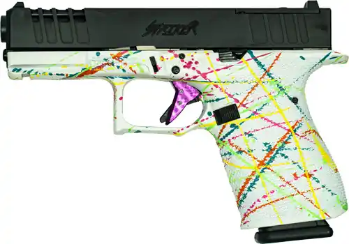 BLK Slide Splat White Frame GLFA 19 Striker 9mm 4" 15-Round