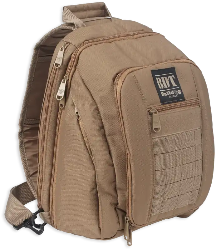Bulldog BDT408T Tactical Sling Pack - Small Nylon, Tan Finish