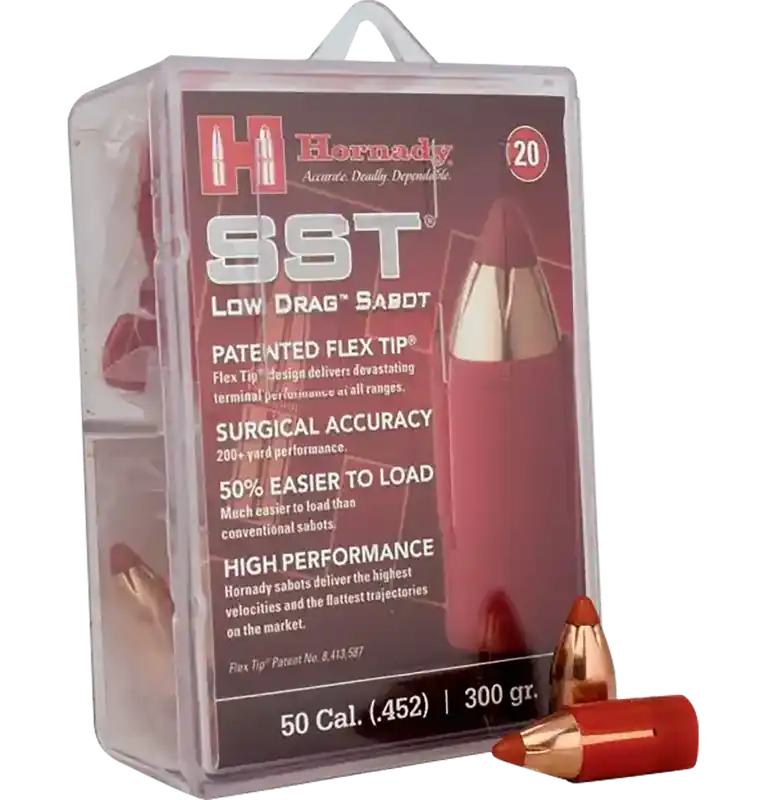 Hornady 67263 SST-ML 50 Caliber Sabot Super Shock Tip 300 Grain - 20 Count Box