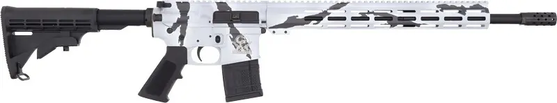 18" NIT BBL Pursuit Snow Camo AR15 .450 Bushmaster Rifle