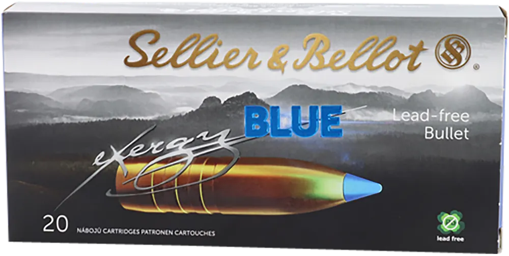 Sellier & Bellot SB308XB eXergy .308 Win 110gr TAC EX Blue - 20 Rounds per Box, 12 Boxes per Case