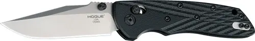 Hogue Deka 3.25" ABLE Lock Folding Knife with G-10 Frame - Black Clip Point