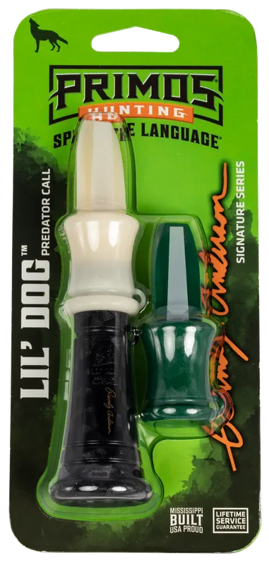 Primos PS350 Randy Anderson LIL ' Dog Coyote Call - Distress & Whines Sounds, Black Plastic