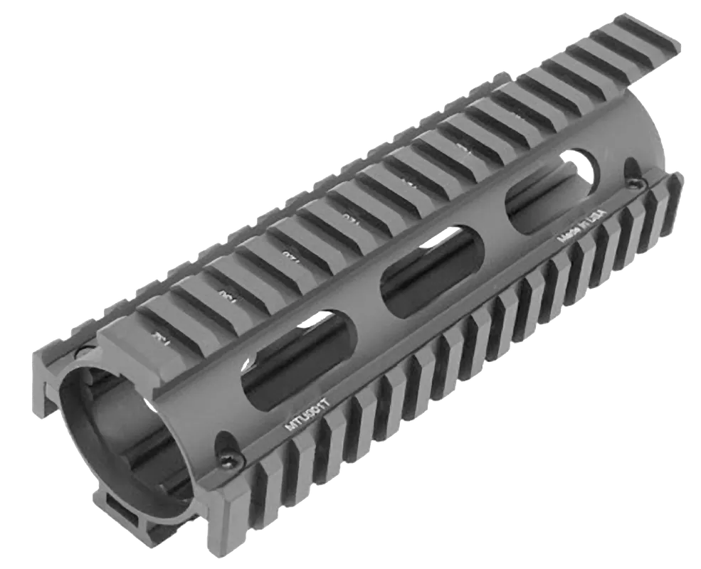 UTG Pro MTU001T Extended Quad Rail Handguard for AR-15 Carbine - Black Anodized Aluminum