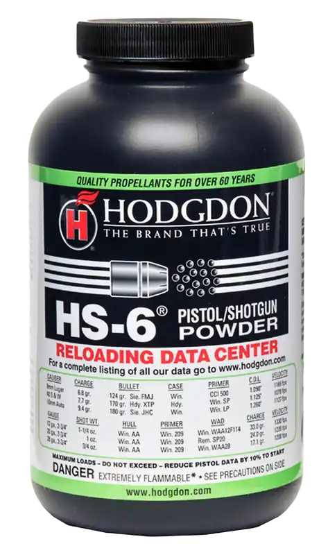 Hodgdon HS-6 Smokeless Powder for Pistol/Shotgun, 1 lb Multi-Caliber