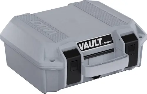 Pelican Vault Small Pistol Case with Foam - Ghost Gray