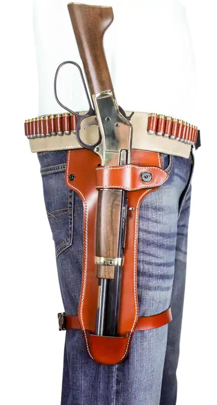 DeSantis Gunhide Mare's Leg Leather Holster for Heritage 22LR/22 Mag - Ambidextrous Tan