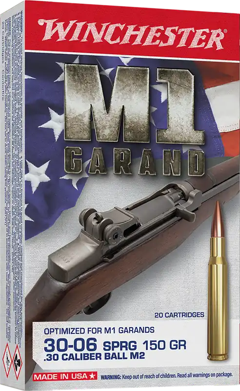 Winchester Ammo WIN3006M2 Active Duty M2 30-06 Springfield 150gr FMJ 20/Box