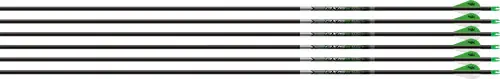 Easton Axis 5mm 340 Arrows with 2" Blazer Vanes - 6 Pack with Halfout Inserts