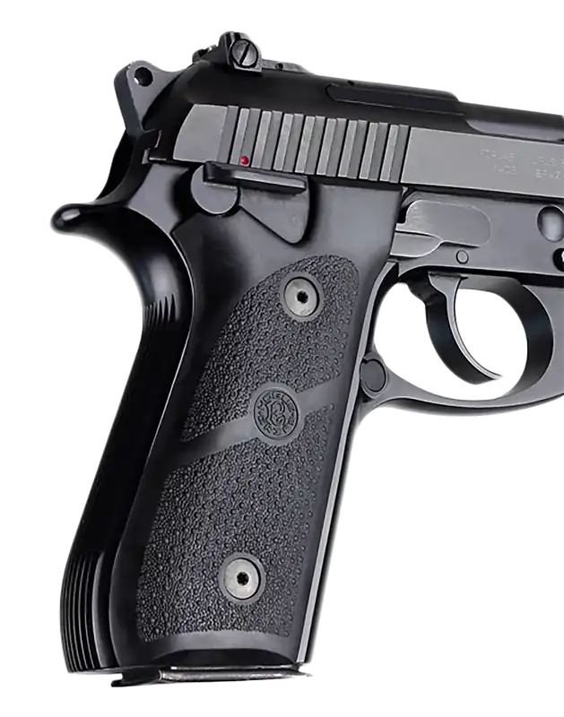 Hogue 99010 Black Rubber Grip Panels for Taurus PT-92/PT-99