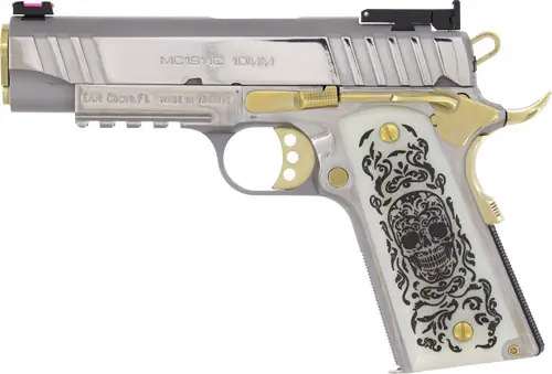 COMMANDER SS/GOLD ENGRAVED 8RD GIRSAN MC1911 LIBERATOR 10MM