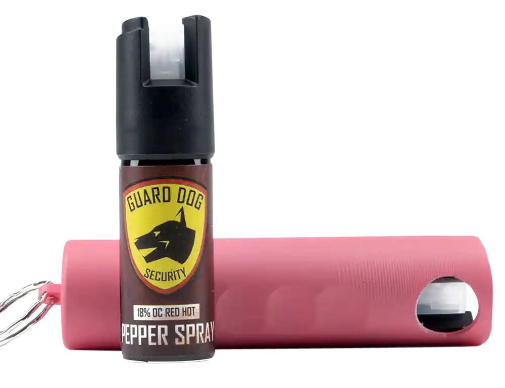Guard Dog Pink Pepper Spray with Steel-Point Striker - 0.50 oz