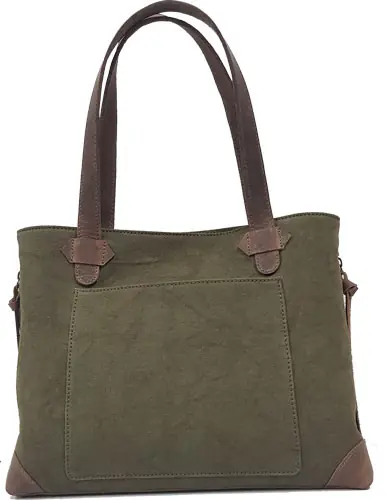 Olive Green Canvas Tote - Versacarry Conceal Carry Purse Style