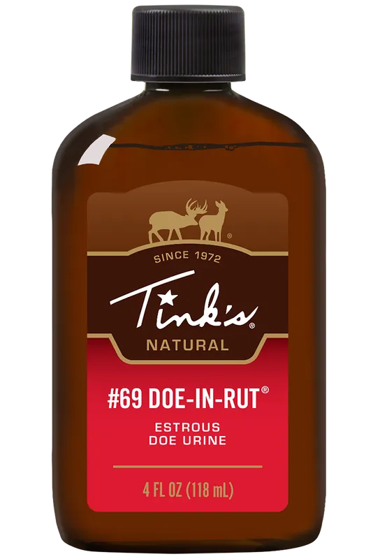 Tinks W6202 #69 Doe-In-Rut Deer Attractant - 4 oz Estrus Scent Bottle