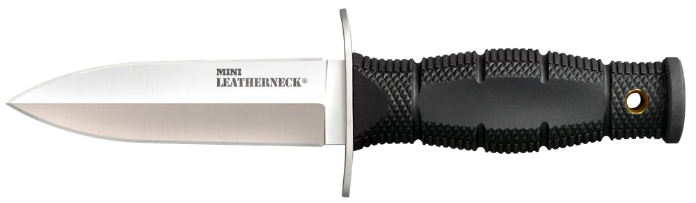 Cold Steel Leatherneck Mini Double Edge Fixed Blade Knife with Sheath