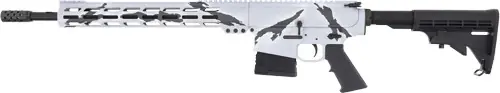NIT BBL 10RD Pursuit Snow Camo AR10 Rifle .308 Win 18"